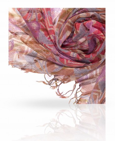 Палантин Женский SW-ZIGFLOWER/PINK